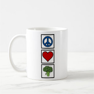 Mug Paix Amour et Brocolis