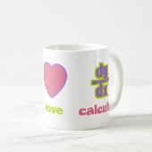 Mug Paix, amour et calcul (Devant droit)