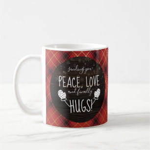 Mug Paix, amour et enfin des câlins ! Noël 2021 mign