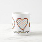Mug Paix, amour et hippocampes (Centre)