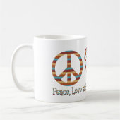 Mug Paix, amour et hippocampes (Gauche)