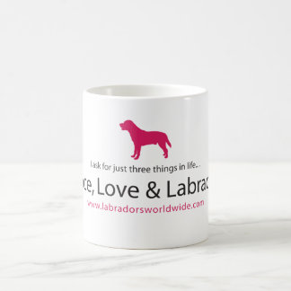 Mug Paix, amour et Labradors
