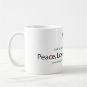 Mug Paix, amour et Labradors (Gauche)