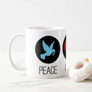 Mug Paix amour et licornes