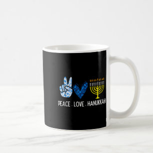 Mug Paix Amour Hanukkah Rétro Chanukah Juifs Hommes Fe