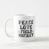 Mug Paix, amour, hockey de champ (Gauche)