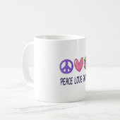 Mug Paix Amour Jeu (Devant gauche)