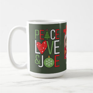 Mug Paix, Amour & Joe Photo de Noël ID1113