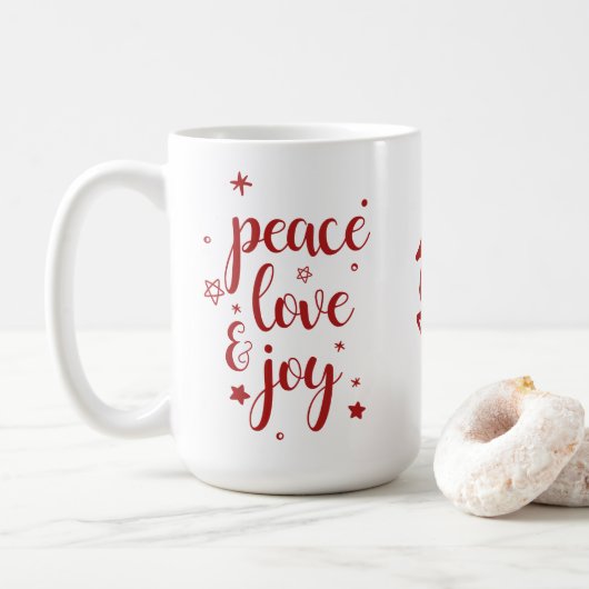 Mug Paix Amour Joie Renne (Avec donut)