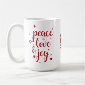 Mug Paix Amour Joie Renne (Gauche)