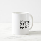 Mug Paix Amour Manger Noël (Devant droit)
