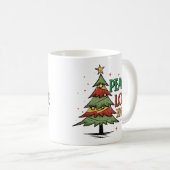 Mug Paix, amour, Noël (Devant droit)