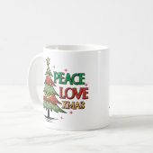 Mug Paix, amour, Noël (Devant gauche)