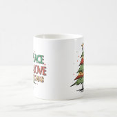 Mug Paix, amour, Noël (Centre)