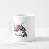 Mug Paix amour pêche (Devant gauche)