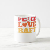 Mug Paix Amour Radeau - Descente de rivière (Devant droit)