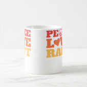 Mug Paix Amour Radeau - Descente de rivière (Centre)