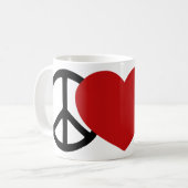 Mug Paix-Amour-Sabot (Devant gauche)