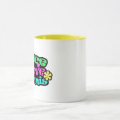 Mug Paix, amour, tennis ; Rétro (Centre)