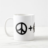 Mug Paix + Anarchie = amour (Gauche)