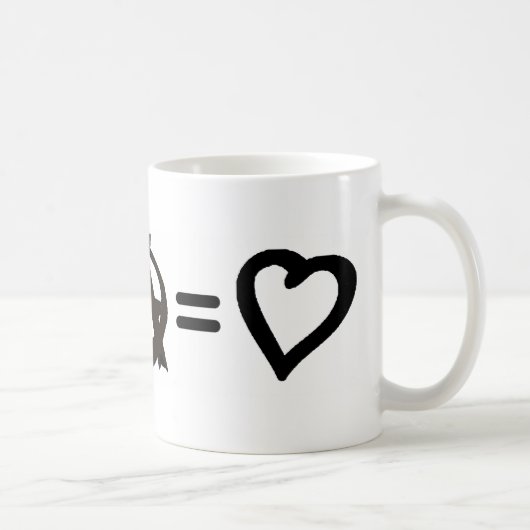 Mug Paix + Anarchie = amour (Droite)