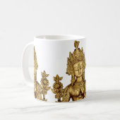 Mug Paix bouddhiste d'art du Thibet de yoga de déesse (Devant gauche)