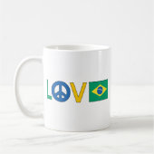 Mug Paix Brésil d'amour (Gauche)