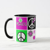 Mug Paix chaude de couleurs (Gauche)