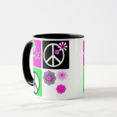 Mug Paix chaude de couleurs (Devant gauche)