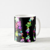 Mug "PAIX" dans l'art des fleurs Imprimer (Devant droit)