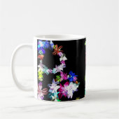 Mug "PAIX" dans l'art des fleurs Imprimer (Gauche)