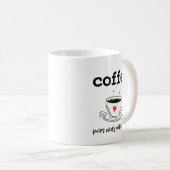 MUG PAIX DE CAFÉ AGRÉABLEMENT SILENCE (Devant droit)