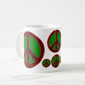 Mug Paix de gribouillis (Devant gauche)