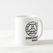 Mug Paix de la conversation (Devant droit)