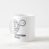 Mug Paix de la conversation (Devant gauche)