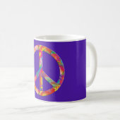 Mug Paix de l'énergie des fleurs | violet (Devant droit)