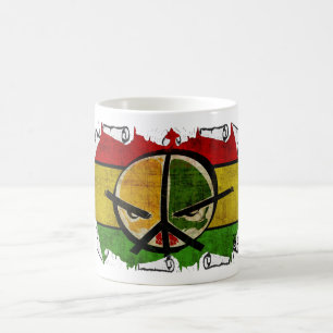 Mug paix de reggae de rasta