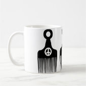 Mug Paix des cheveux afro (Gauche)