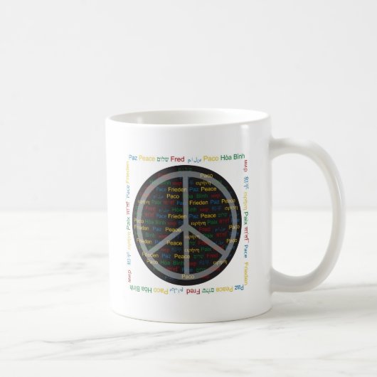 Mug Paix du monde (Droite)