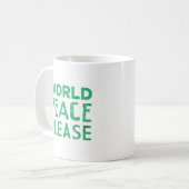 Mug Paix du monde svp (Devant gauche)