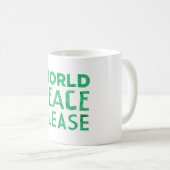 Mug Paix du monde svp (Devant droit)