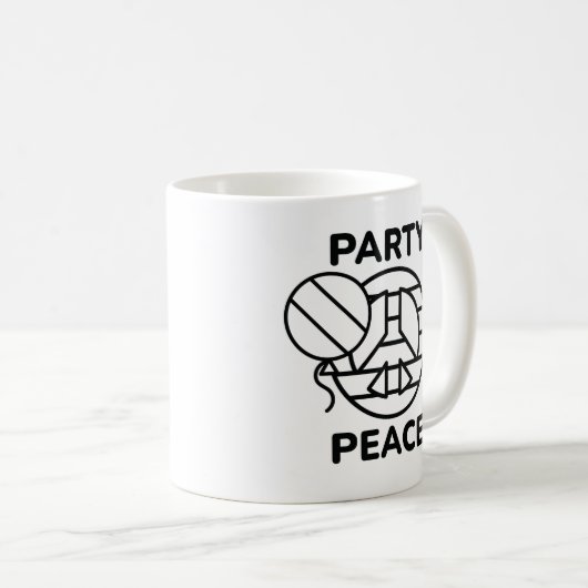 Mug Paix du Parti (Devant droit)