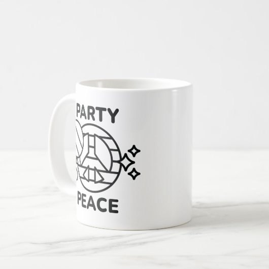 Mug Paix du Parti (Devant gauche)
