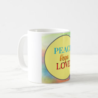 Mug Paix, espoir et amour