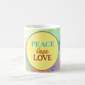 Mug Paix, espoir et amour (Centre)
