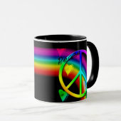 Mug Paix et Amour (Devant droit)