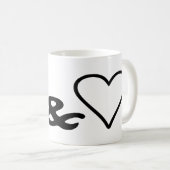 Mug Paix et amour (Devant droit)