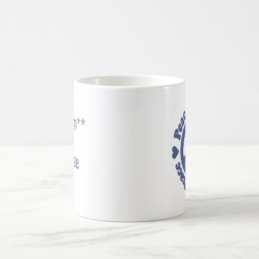 Mug Paix et amour bleu (Centre)