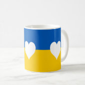 Mug Paix et amour pour l'Ukraine (Devant droit)