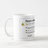 Mug paix et tranquillité (Gauche)